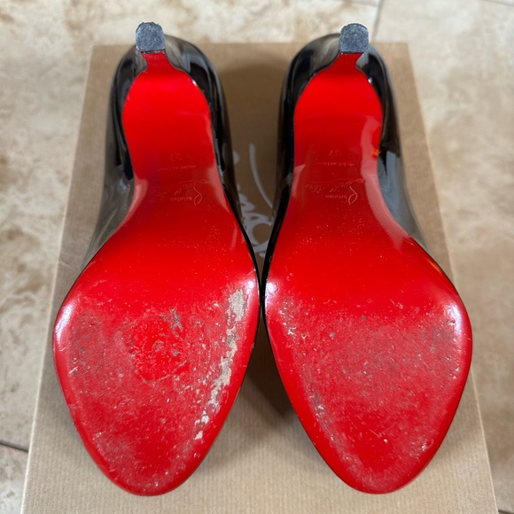 Christian Louboutin Black Patent Leather Pumps - Picture 5 of 7
